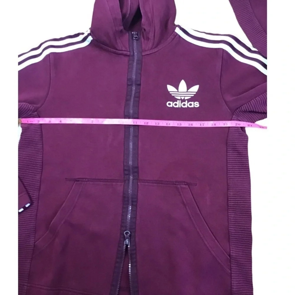 ADIDAS ESSENTIALS FRENCH TERRY 3-STRIPES FULL-ZIP HOODIE Men’s Medium